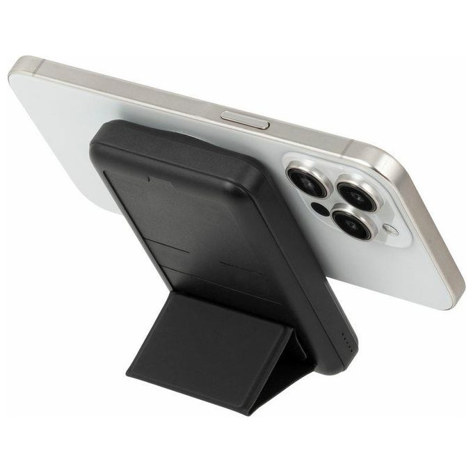 Rivacase VA2604 Power Bank MagSafe 10000 mAh Wireless Qi 15W QC PD 20W con Supporto Pieghevole