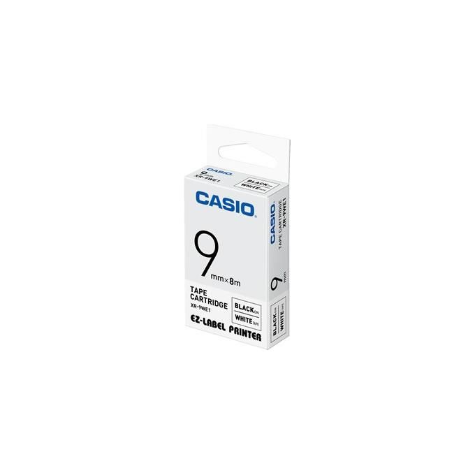 Casio Nastro 9x8mt Bianco Scritt N