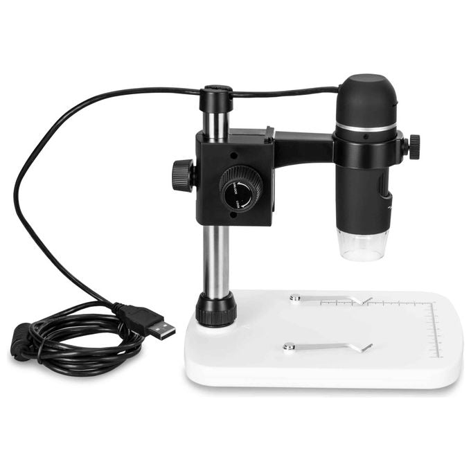 DIPROGRESS DP-H-USB5 HOOKE Microscopio Digitale Portatile 5MPX Ingrandimento 10X-300X con Tavolino colore Nero