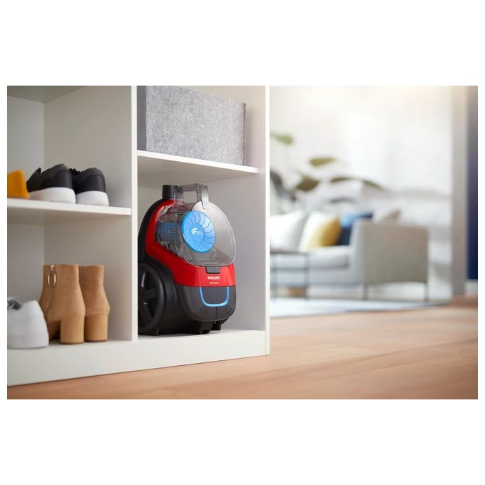 Philips FC9330-09 PowerPro Compact Aspirapolvere senza sacco PowerCyclone 5 1,5 L 650W 79 dB colore Rosso