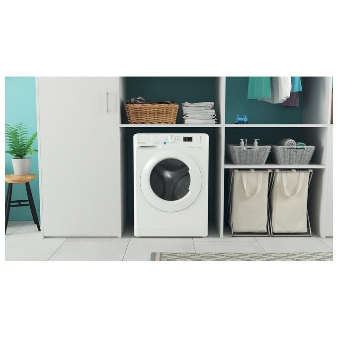 Indesit BWSA 7125X WV IT Lavatrice Slim 7 Kg Classe B Profondita' 43 cm Centrifuga 1200 giri Motore Inverter Funzione Vapore