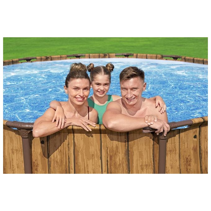 Bestway Piscine Tonde C-Tel. Rattan 488X122 -56725