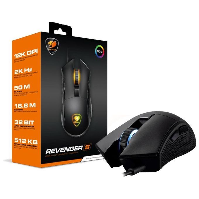 MOUSE GAMING WIRED REVENGER-S OPTICAL USB  - COUGAR