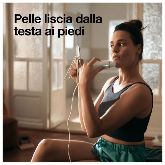 Braun PL5356 Silk-expert Pro 5 Epilatore Luce Pulsata IPL 10 intensita' 125 impulsi-min con Custodia e Rasoio Venus colore Oro Bianco