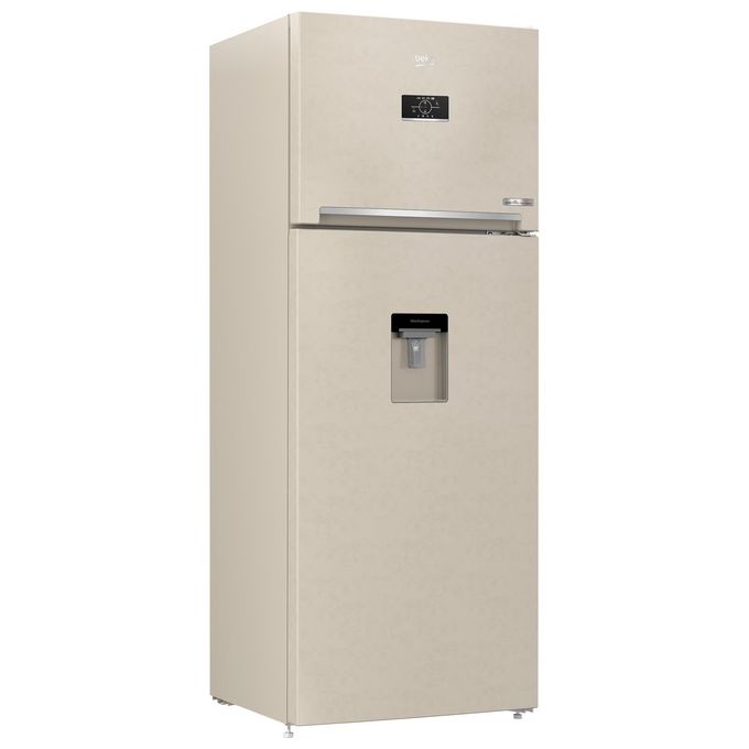 Beko RDNE455E40DBN Frigorifero Doppia Porta 406 L 185 cm Classe E 39 dB No Frost Dispenser Acqua colore Beige