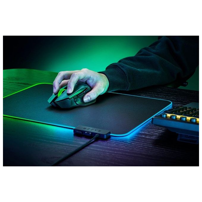 Razer RZ01-04870100-R3G1 Basilisk V3 X HyperSpeed Mouse Gaming Wireless Ottico 18000 DPI 7 Pulsanti Programmabili RGB colore Nero