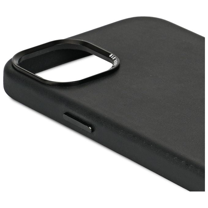 DECODED 15 PLUS Cover in Pelle Pieno Fiore Compatibile con MagSafe per iPhone 15 Plus colore Nero