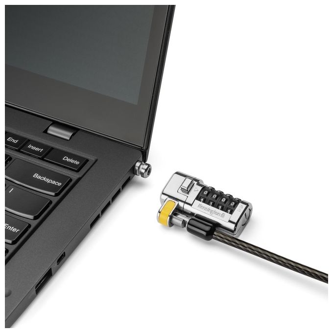 Kensington K68105EU ClickSafe Universale 3-in-1 Lucchetto per Laptop Serratura a Combinazione Cavo 1,8 m Acciaio al Carbonio Colore Nero