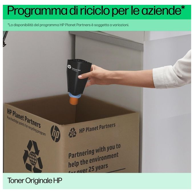 HP 2R7F3A LaserJet Tank 1504w Stampante Laser Monocromatica 22 ppm 5000 pagine Wi-Fi USB LCD colore Bianco