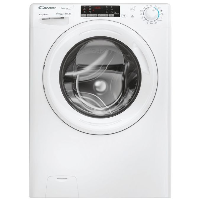 Candy COW4854TWM6-1-S Smart Pro Lavasciuga Carica Frontale 8-5 Kg 1400 rpm Classe D Wi-Fi Inverter BPM Aquastop (85x60x54 cm) colore Bianco