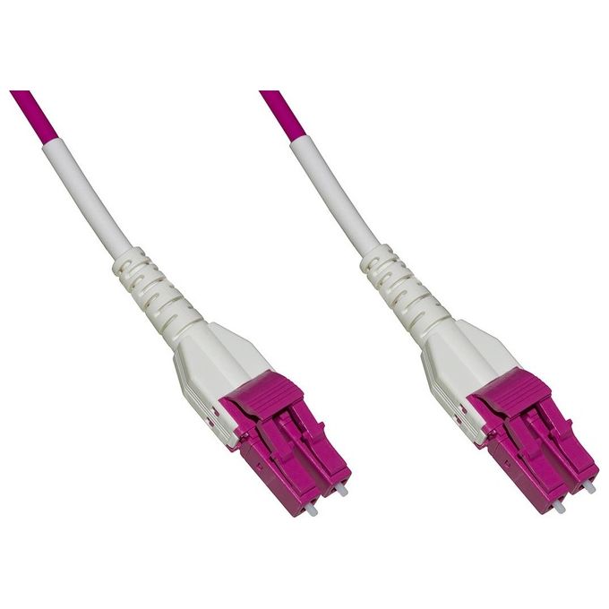 LINK cavo fibra ottica lc a lc multimode duplex om4 50-125 mt.3 uniboot