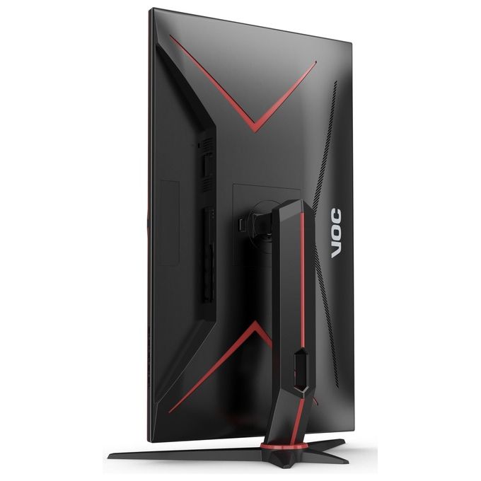 AOC U28G2XU2-BK Monitor Gaming 28'' 4K UHD IPS 144 Hz 1 ms FreeSync Premium HDR400 HDMI 2.1 USB Hub colore Nero Rosso