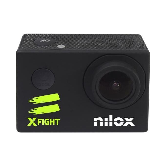 Nilox S0458599 XFIGHT Action Cam Full HD WiFi Display 2'' CMOS 12MP MicroSD Impermeabile 30m colore Nero