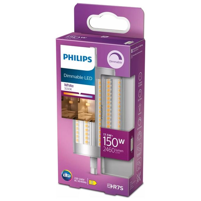 Philips Linear Faretto Led 150W R7S 118mm Bianco