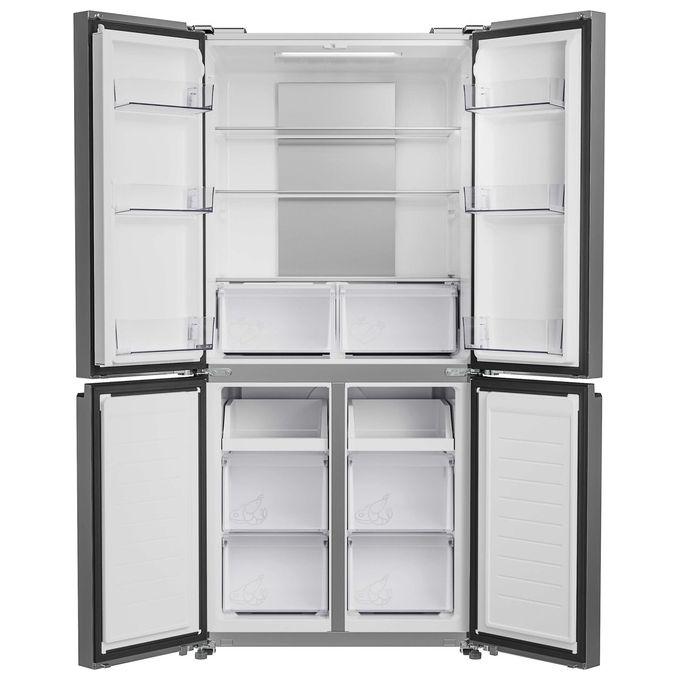 Hoover HHCR3818ENPL H-Fridge 700 Maxi Frigorifero 4 Porte 467 L 181,5 cm Classe E No Frost 35 dB colore Argento