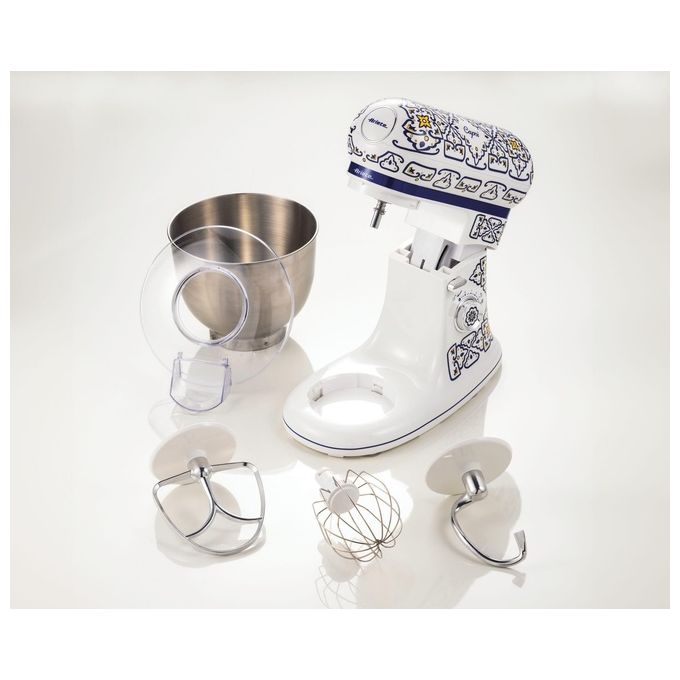 Ariete 1588 Capri Impastatrice Planetaria 1200 W 5,5 L 7 velocita' ciotola Acciaio Inox colore Bianco Azzurro