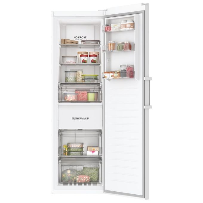 Haier H3F330WEH1 Instaswitch Congelatore Verticale 330 L 191 cm Classe E 38 dB Total No Frost Wi-Fi colore Bianco