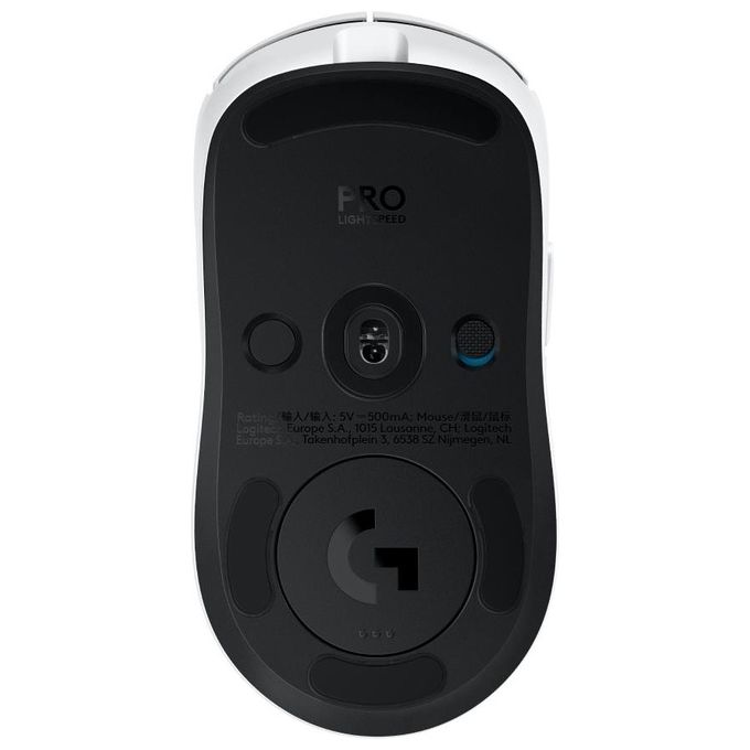 Logitech G 910-007303 PRO 2 LIGHTSPEED Mouse Gaming Wireless Ambidestro Ottico 32000 DPI 8 Tasti Programmabili Batteria 95h colore Bianco