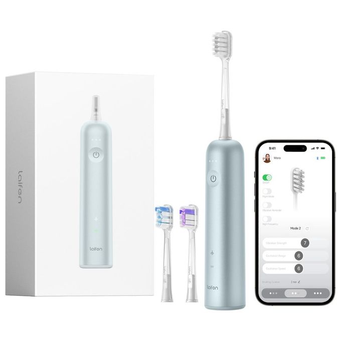 Laifen Wave Spazzolino elettrico Sonico 3 modalita' Timer Bluetooth App 66000 vibrazioni autonomia 44 giorni colore Blu