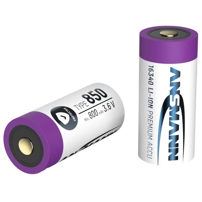 Ansmann 16340 Li-Ion Battery 850mAh 3.6V Versione Standard