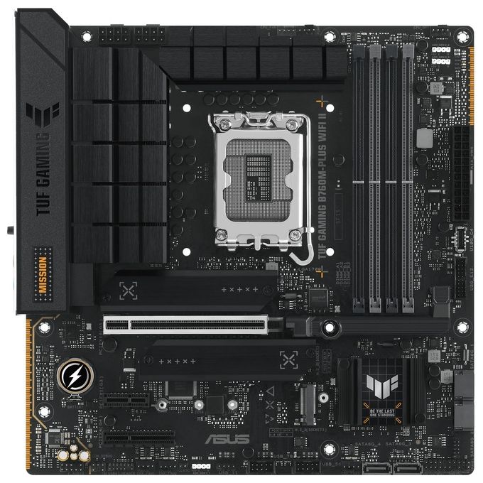 ASUS 90MB1HE0-M0EAY0 TUF GAMING B760M-PLUS WIFI II Scheda Madre Intel LGA 1700 mATX DDR5 PCIe 5.0 Wi-Fi 6E 2.5Gb Ethernet colore Nero