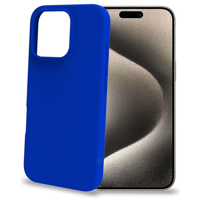 Celly Cromo Cover per iPhone 16 Pro Blu