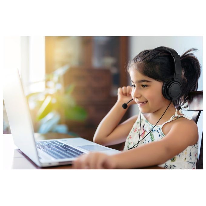 Kensington K33065WW Cuffie PC USB Tipo A Sovraurali con Microfono Controllo Volume Cavo 1,8 m colore Nero