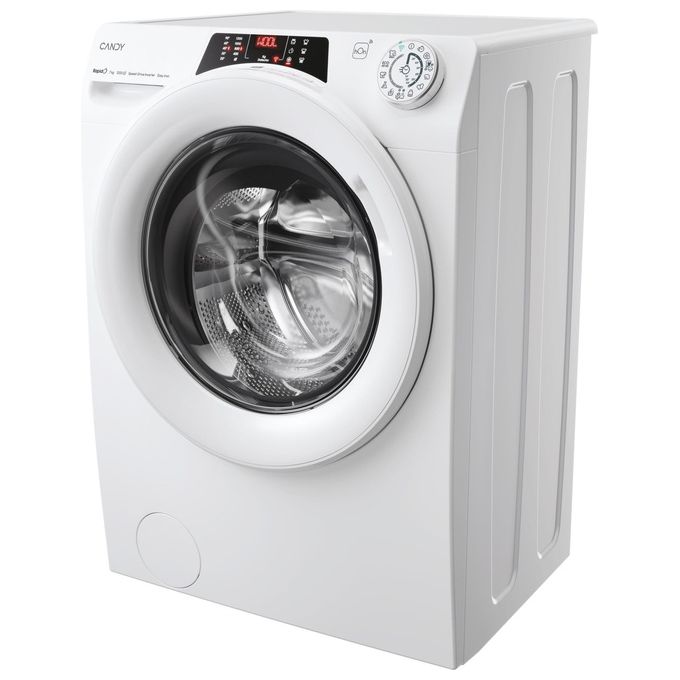 Candy RapidÓ RO4 1274DWMT-1-S, Lavatrice Slim 7kg, 1200 Giri, Classe A, Bianca