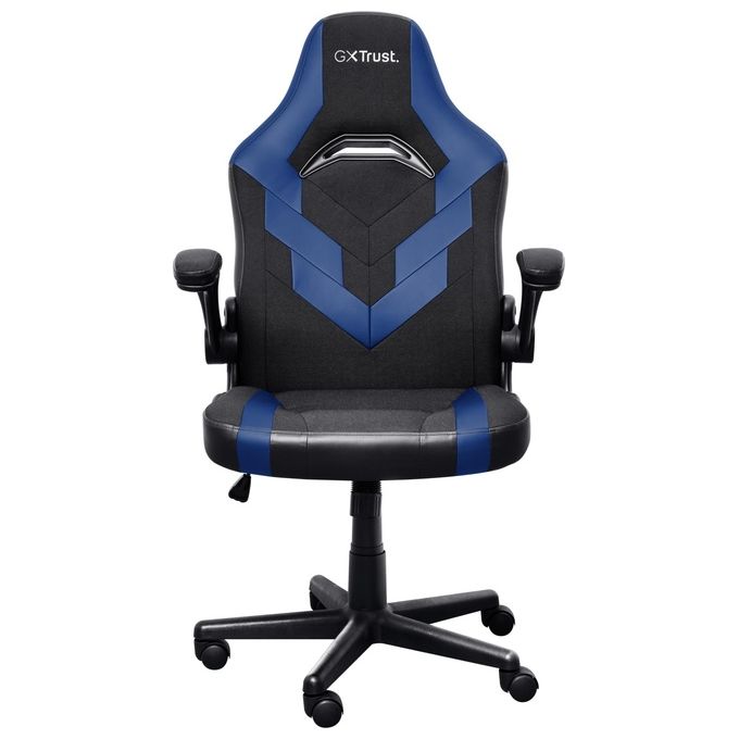 Trust 25129 GXT 703B RIYE Sedia per gaming universale regolabile in altezza con braccioli ribaltabili classe 4 peso massimo 140 Kg colore Nero Blu
