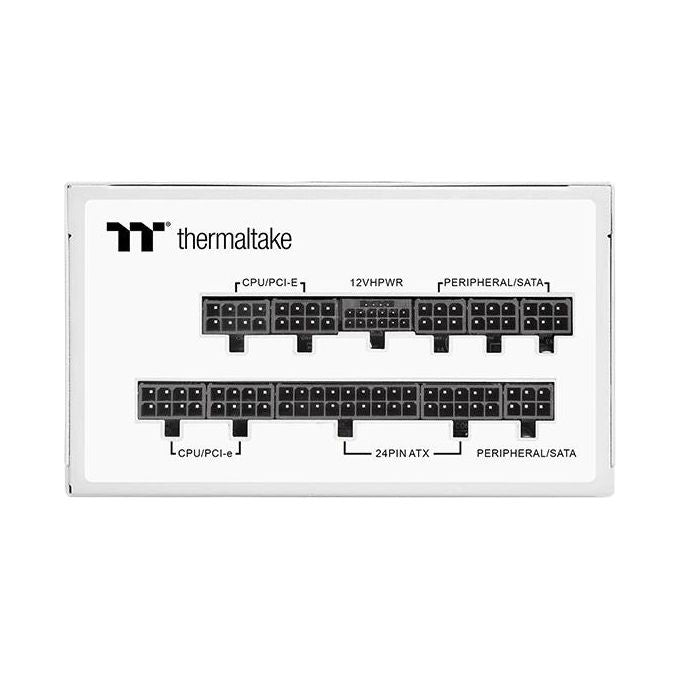 Thermaltake PS-TPD-1200FNFAGE-N Toughpower GF3 Snow Alimentatore per PC 1200 W 80 PLUS Gold Completamente Modulare ATX 3.0 Connettore 12VHPWR colore Bianco