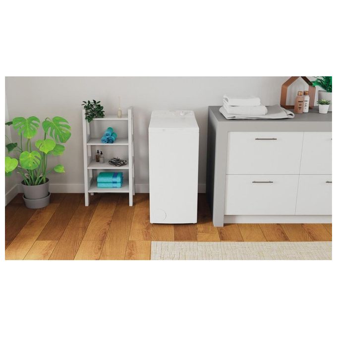 Indesit BTW L60400 IT Lavatrice Carica dall'Alto 6 Kg 1000 rpm Classe C Water Balance Plus Rapid Wash (90x40x60 cm) colore Bianco