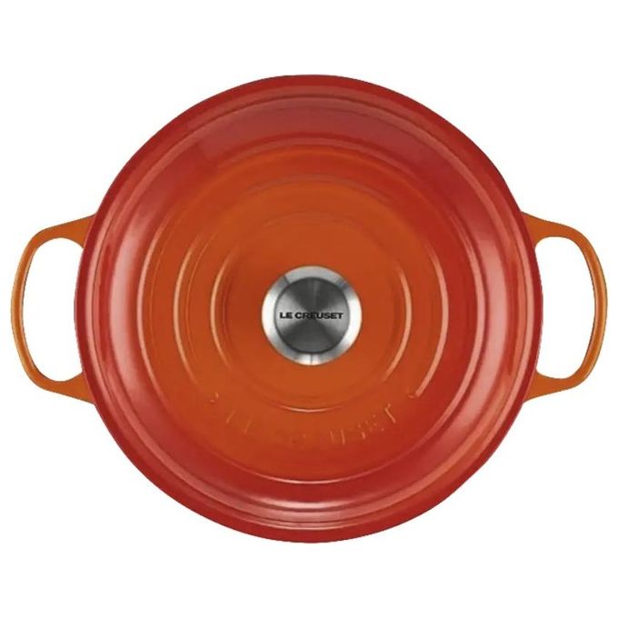 LE CREUSET LS2532-302SS Tegame basso Evolution in ghisa vetrificata 30 cm 3.2 l per tutte le fonti di calore incluso induzione colore Arancione