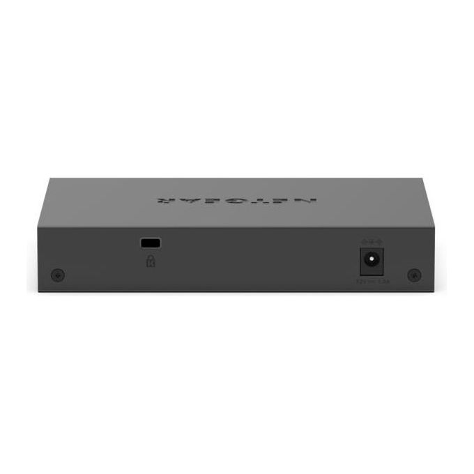 NETGEAR GS108E-400EUS GS108Ev4 Switch Non Gestito 8 Porte Gigabit Ethernet 10-100-1000 VLAN QoS Grigio