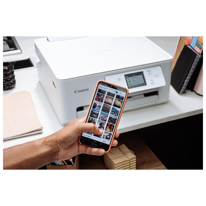 Canon TS7650I PIXMA Stampante Multifunzione Inkjet A4 1200x1200 DPI Wi-Fi Fronte Retro LCD Touch colore Bianco
