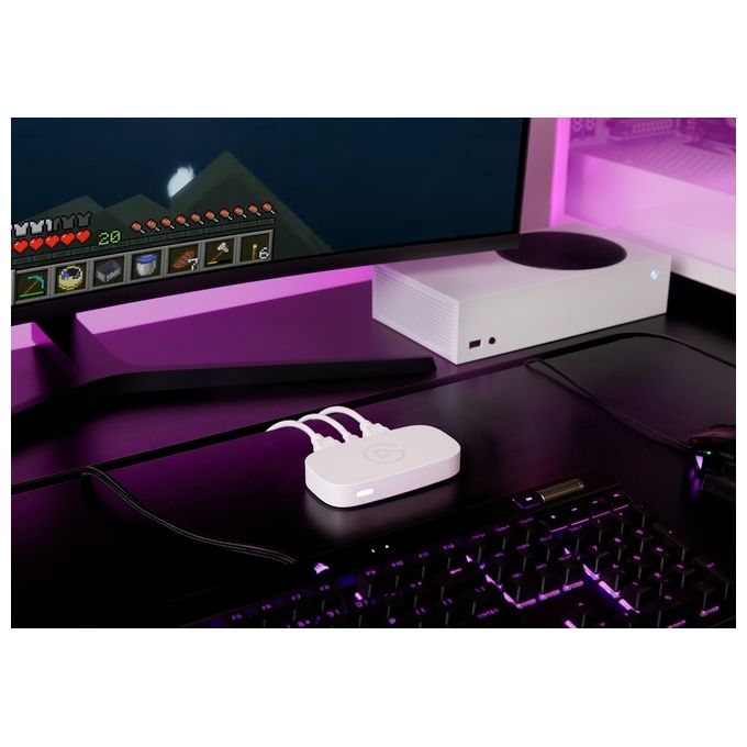 Elgato 10GBI9901 Game Capture Neo Scheda di Acquisizione Video USB 3.2 Gen 1 HDMI 4K60 HDR Pass-Through 1080p60 colore Bianco