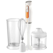 Sencor SHB_4260WH-EUE3 Frullatore ad immersione 600 W con bicchiere 700 ml e tritatutto 500 ml colore Arancione Bianco