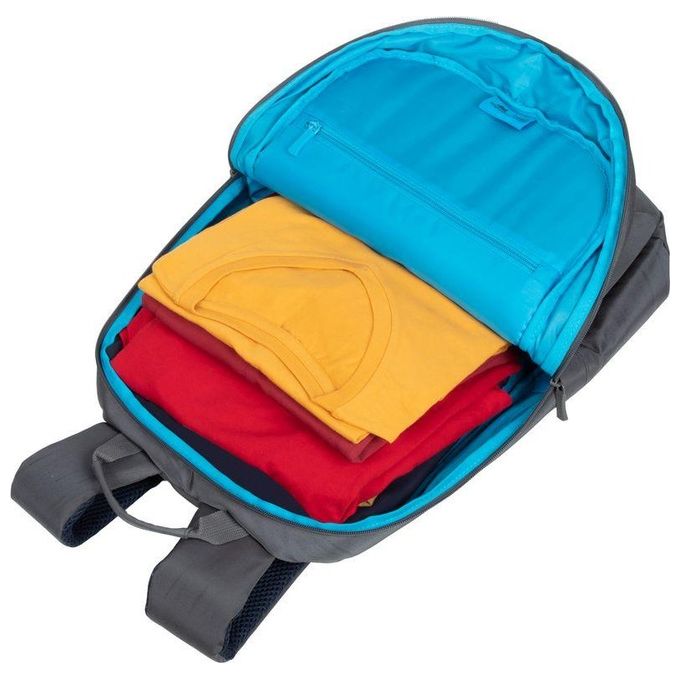 Rivacase 7561 Alpendorf Zaino per Laptop 16'' Scomparto Imbottito Tasche Organizzate Materiale Riciclato RPET colore Grigio