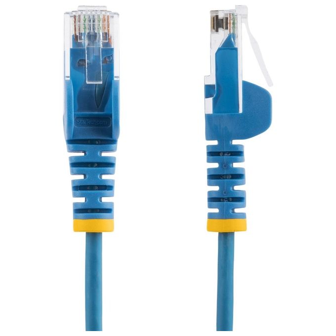 StarTech.com Cavo di Rete Ethernet Snagless CAT6 da 1,5mt Cavo Patch Antigroviglio Slim RJ45 Blu