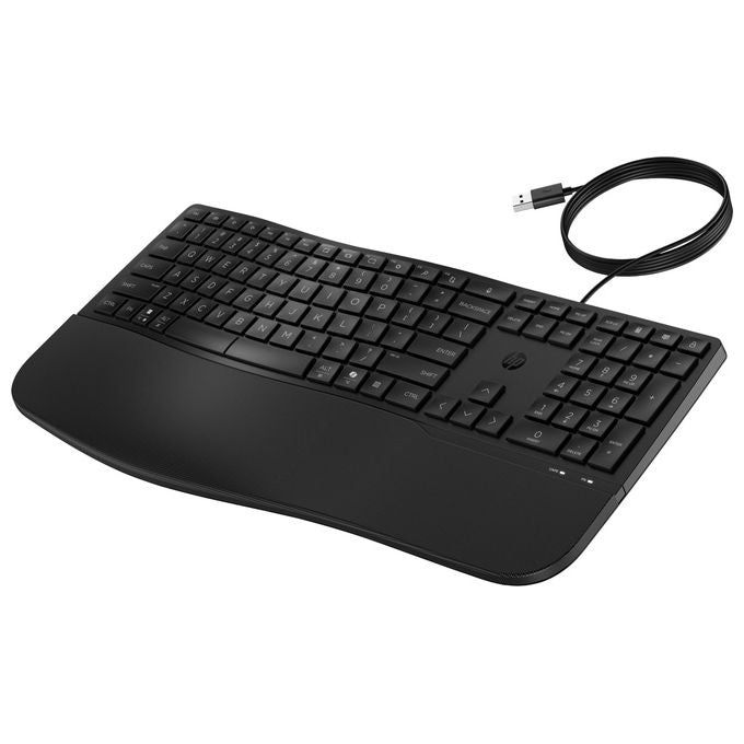 HP 8T6M1AA Tastiera cablata 480 Comfort Full-size USB con tasti programmabili e inclinazione regolabile colore Nero