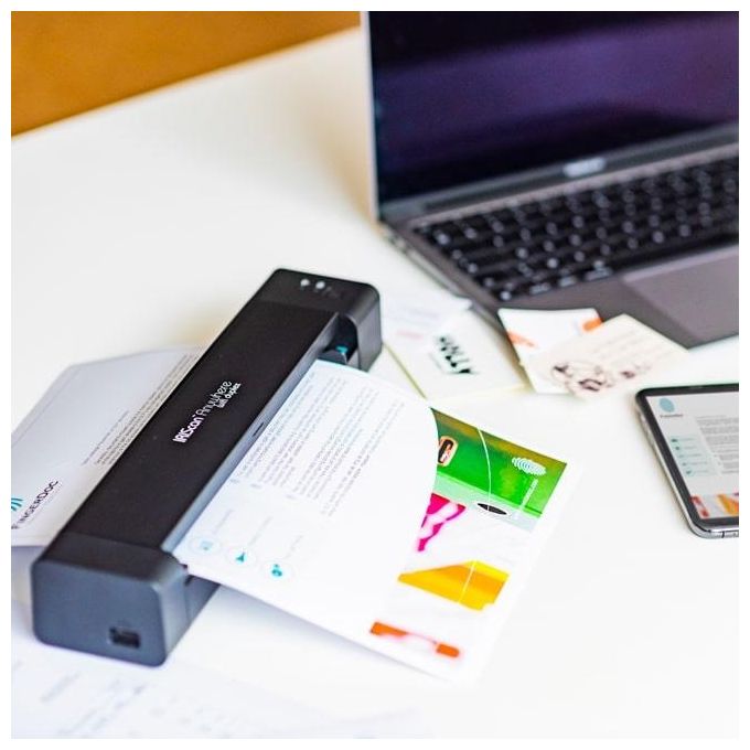 IRIScan 463572 IRIScan Anywhere 6 WiFi Scanner Portatile Duplex 15 ppm A4 Batteria Ricaricabile USB-C Wi-Fi OCR PDF colore Nero