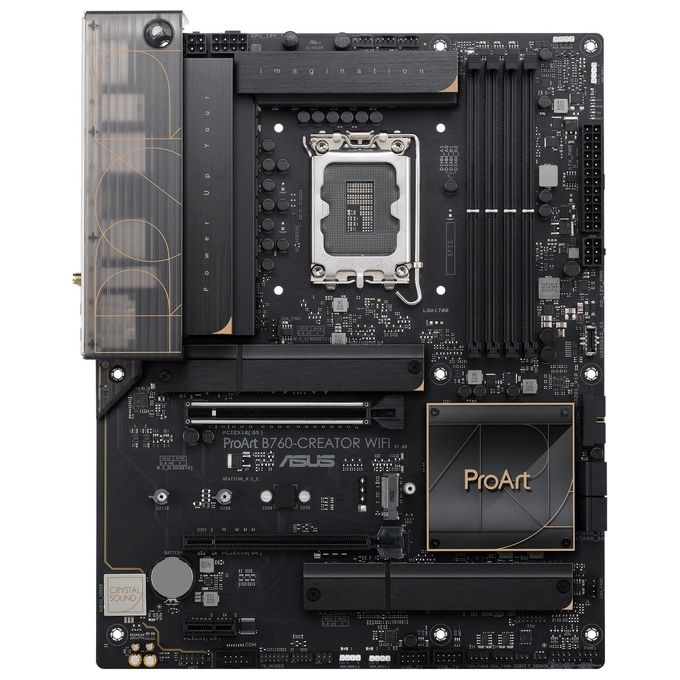 Asus 90MB1FY0-M1EAY0 ProArt Scheda Madre ATX Intel B760 LGA 1700 DDR5 3x M.2 PCIe 5.0 Wi-Fi 6 Dual Ethernet 2.5G Thunderbolt 4