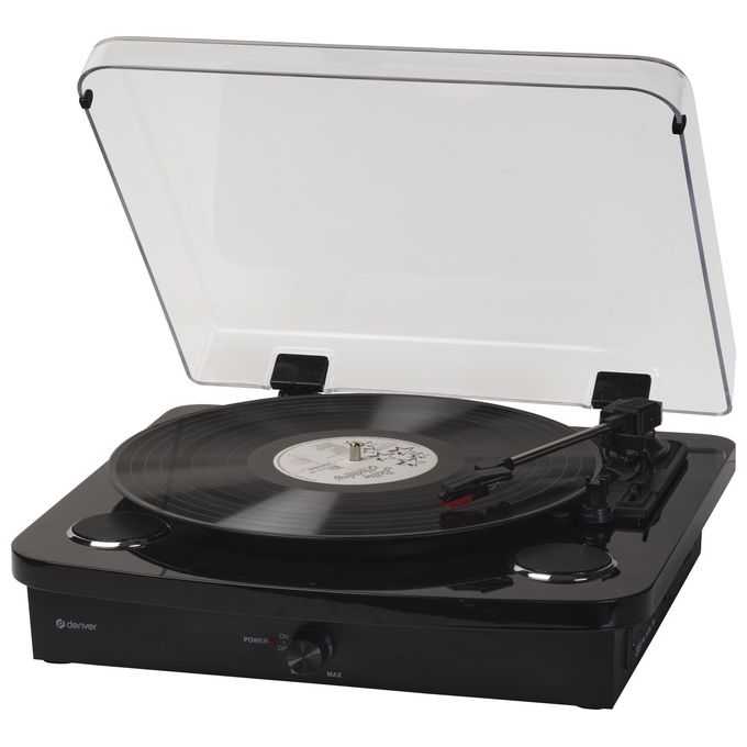 Denver VPL-230B Giradischi Semiautomatico 33 45 78 rpm Bluetooth USB SD Altoparlanti Integrati 2 W colore Nero