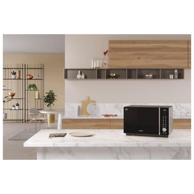 Whirlpool MWF259SB ExtraSpace Forno a microonde Combinato 25 L 800 W Vapore Grill Crisp 6° SENSO colore Nero Argento
