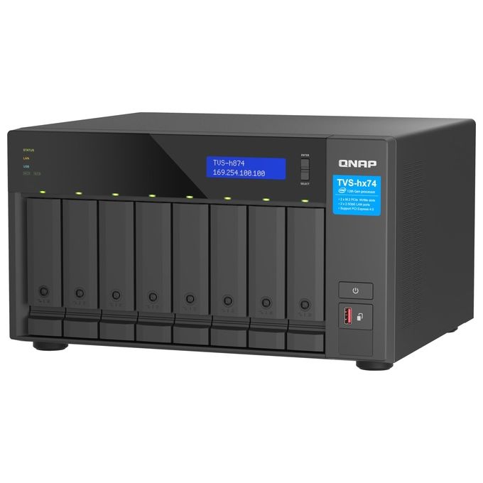 QNAP TVS-H874-I5-32G TVS-h874 NAS Tower Intel Core i5 32 GB DDR4 0 TB QuTS hero colore Nero