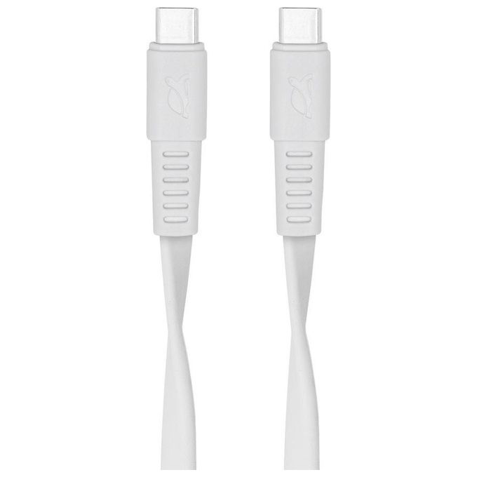 Rivacase Cavo di Ricarica Piatto Type-C - Type-C 1.2mt Bianco