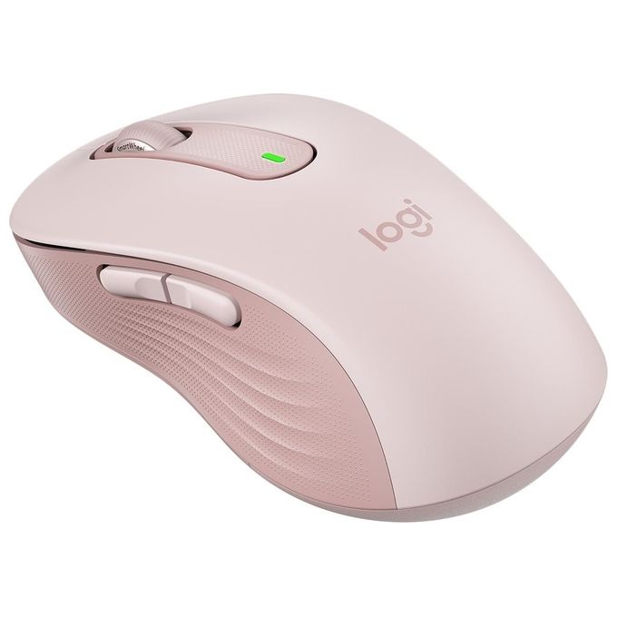 Logitech 910-006237 Signature M650 L Mouse Wireless Full Size Bluetooth Logi Bolt Clic Silenziosi 5 Tasti colore Rosa