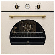 Electrolux FR65S Forno Elettrico Multifunzione da Incasso Capacita' 72 Litri Classe energetica A 7 Programmi InfiSpace Aqua Cleaning 60 cm Sabbia