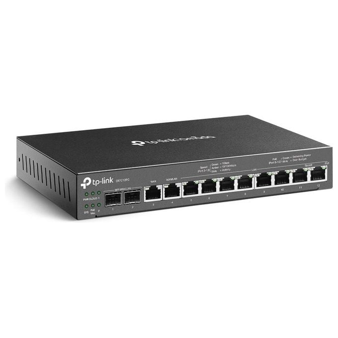TP-Link ER7212PC Omada Router Cablato VPN Gigabit 3 in 1 colore Nero
