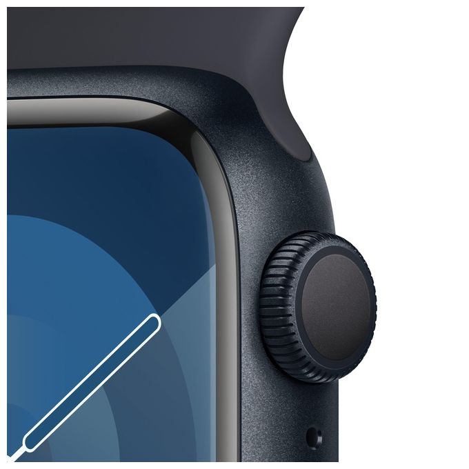 Apple MR8X3QL-A Watch Series 9 Smartwatch GPS 41mm Alluminio con Cinturino Sport M-L colore Mezzanotte
