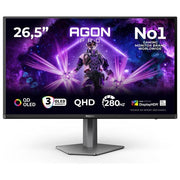 AOC AG276QZD2 AGON Pro Monitor Gaming 27'' QD-OLED QHD 2560x1440 240Hz 0.03ms HDR400 G-Sync Adaptive Sync Hub USB colore Nero